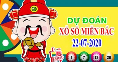 Dự đoán XSMB ngày 22/7/2020 chốt KQXS miền Bắc thứ 4